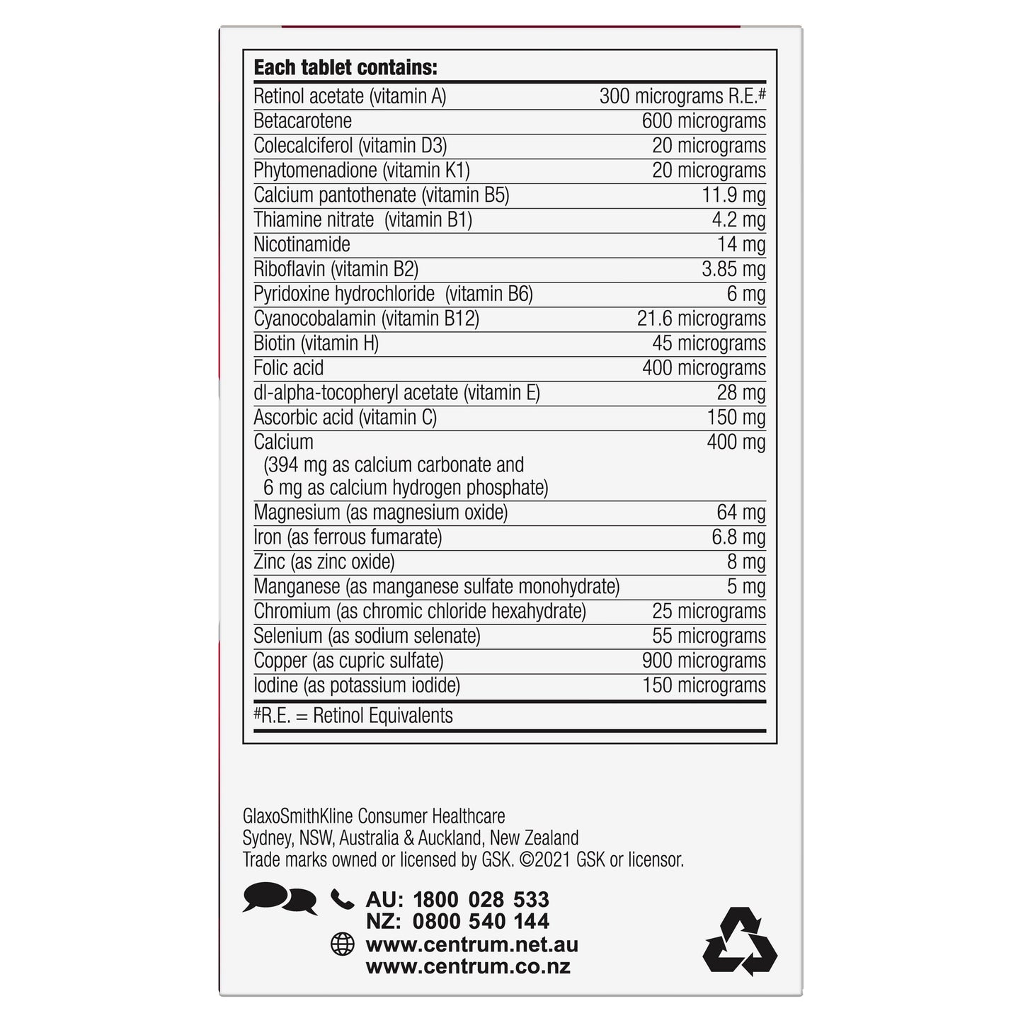 Centrum for Women 60 Tablets