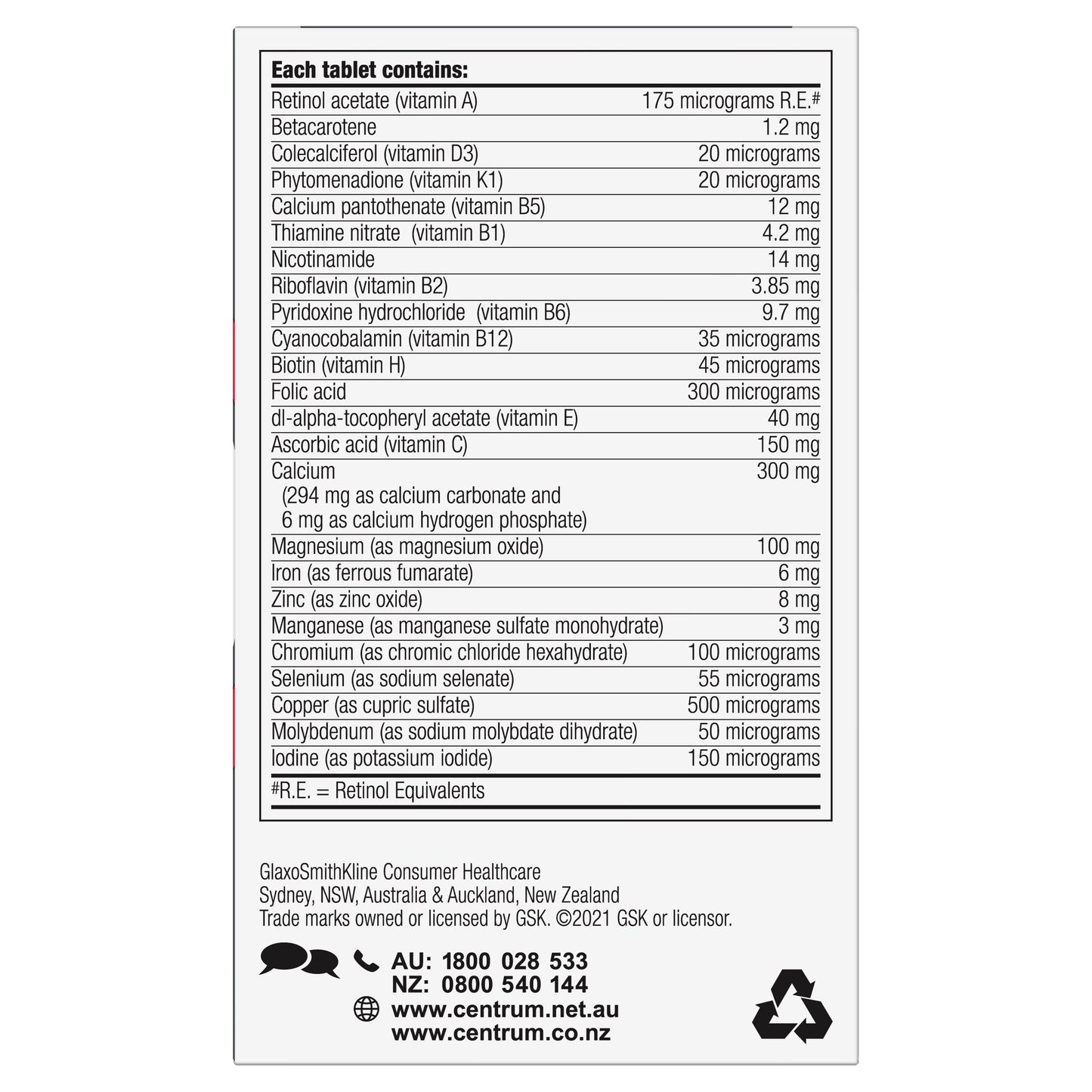 Centrum for Women 50+ 60 Tablets