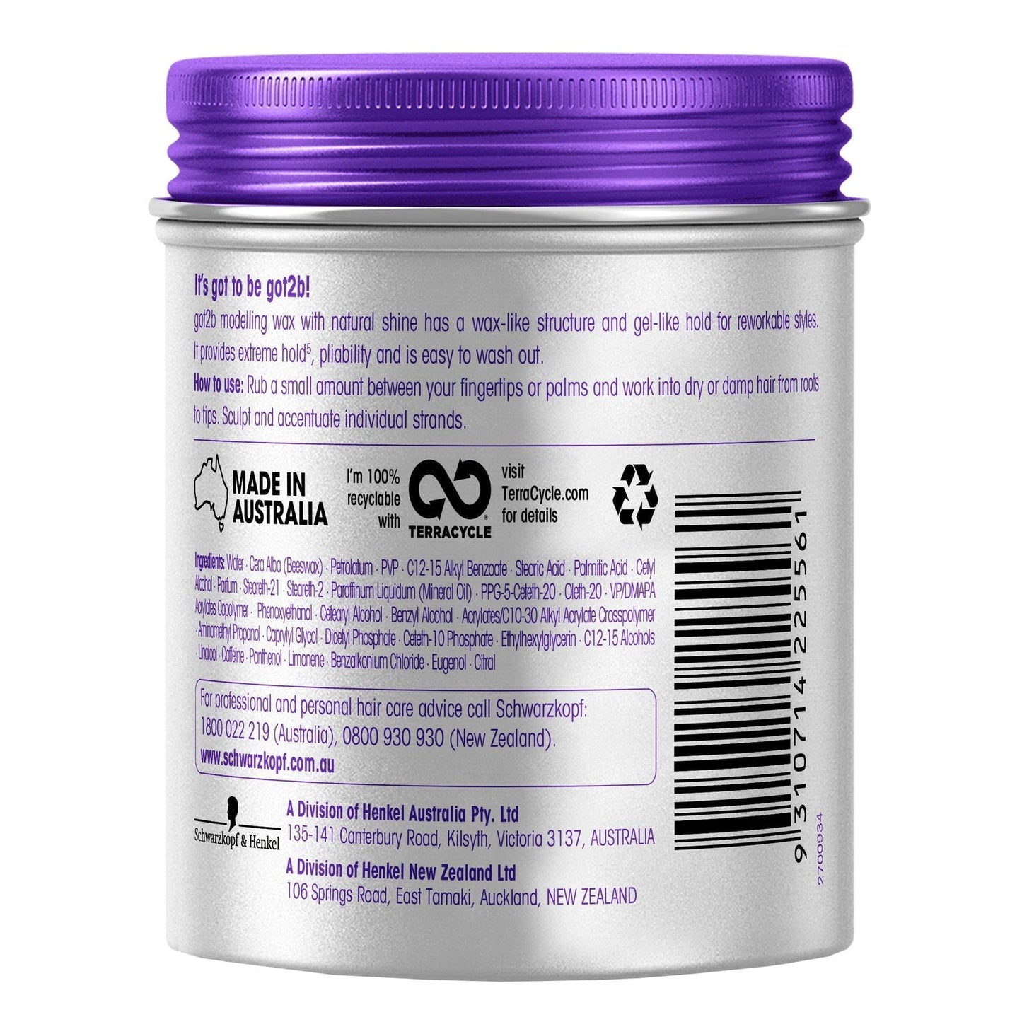 Schwarzkopf Got2b Modelling Wax 100ml