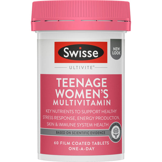 Swisse Teenage Ultivite Women's Multivitamin 60 Tablets