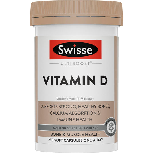 Swisse Ultraboost Vitamin D 250 Capsules