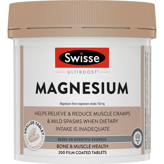Swisse Ultiboost Magnesium 200 Tablets