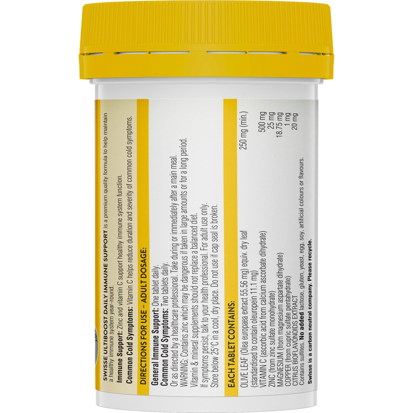 Swisse Daily Immune Support 60 Tablets