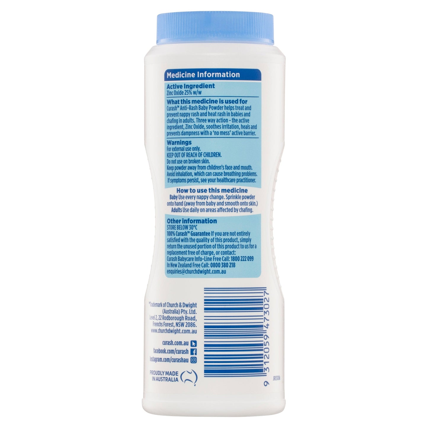 Curash Babycare Anti-Rash Baby Powder 100g