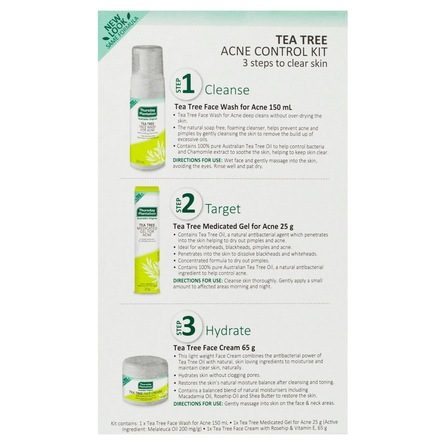 Thursday Plantation Tea Tree Clear Skin and Acne Control Pack