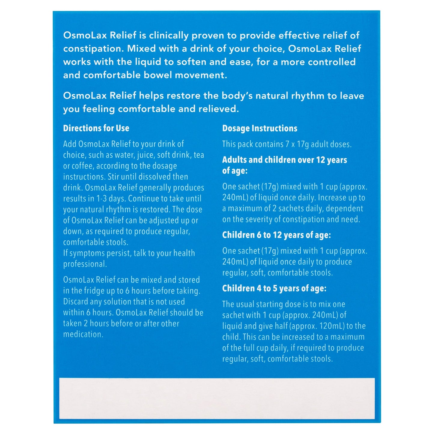 Osmolax Travel Pack - 7 Pack