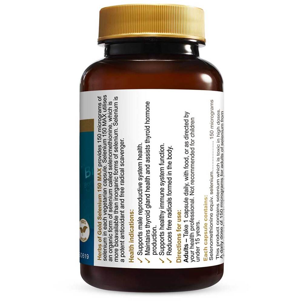 Herbs of Gold Selenium 150 Max 60c