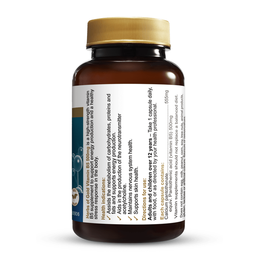 Herbs of Gold Vitamin B5 500mg 60c