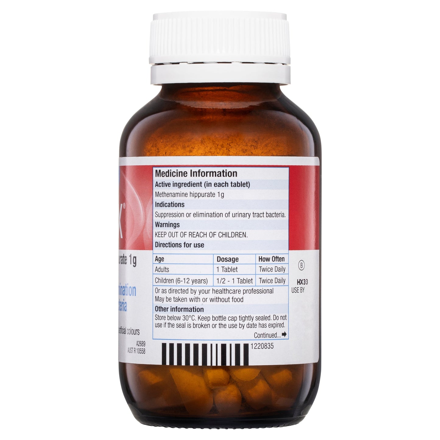 Hiprex 1g Tablets 100