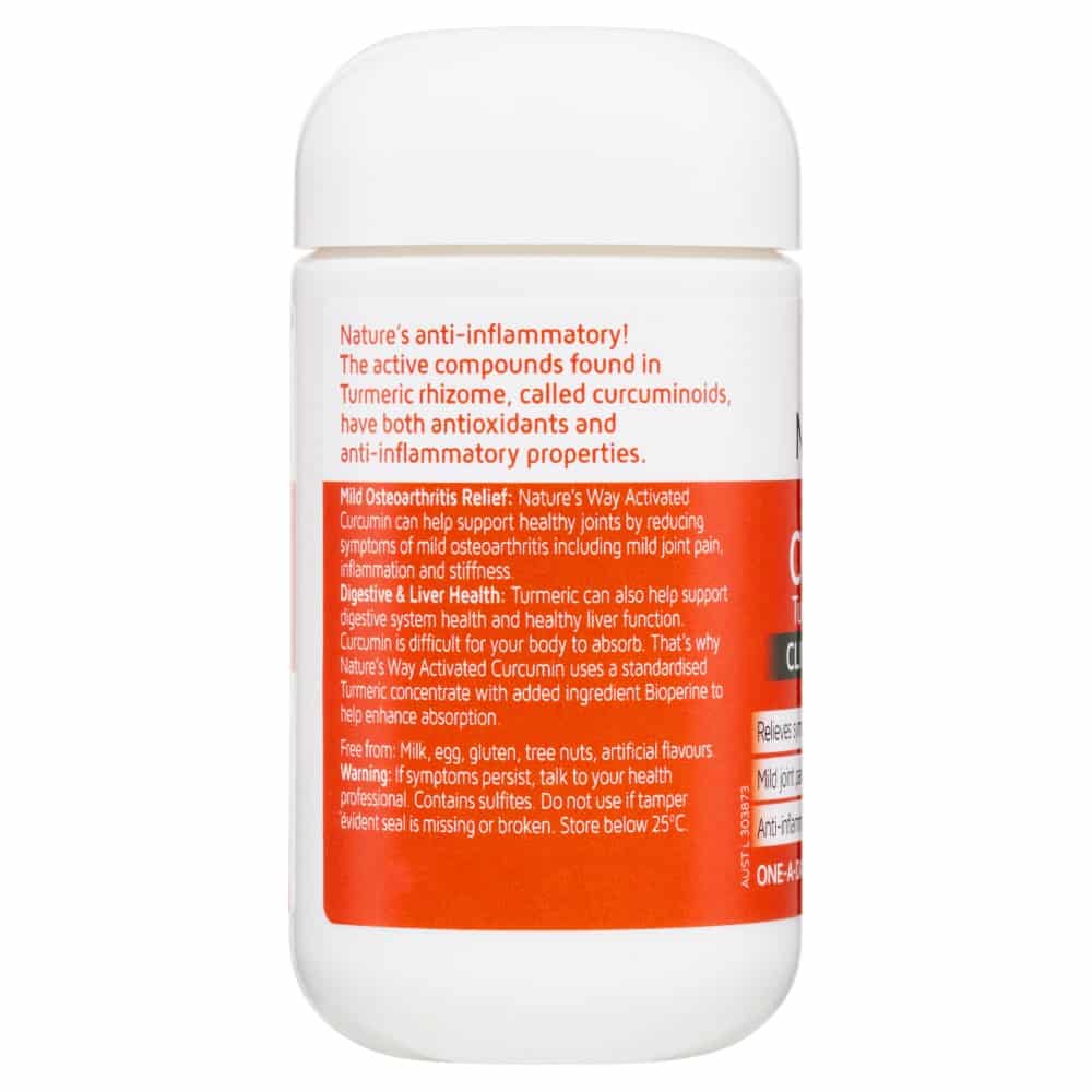 Nature’s Way Activated Curcumin Turmeric Concentrate 30 Tablets