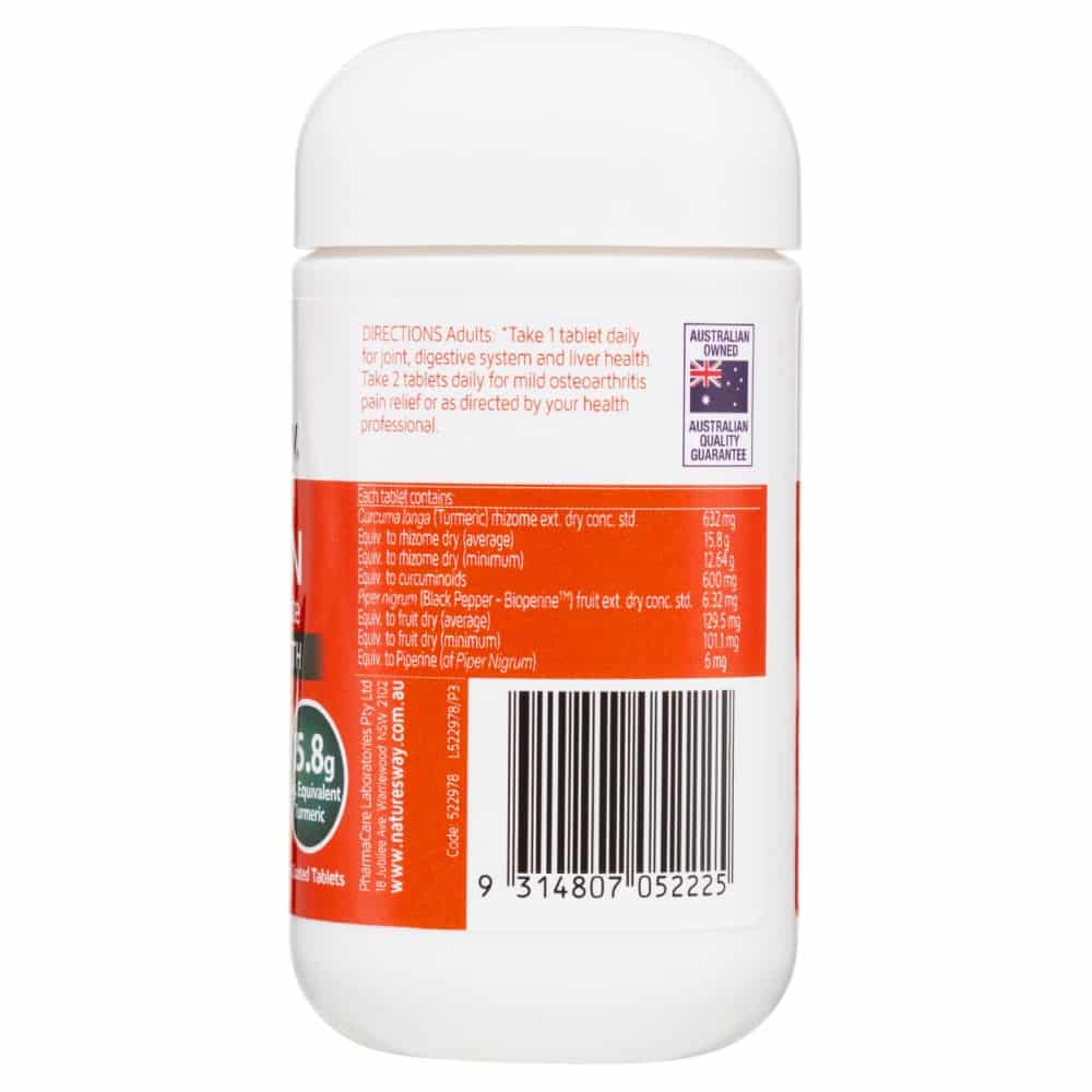 Nature’s Way Activated Curcumin Turmeric Concentrate 30 Tablets