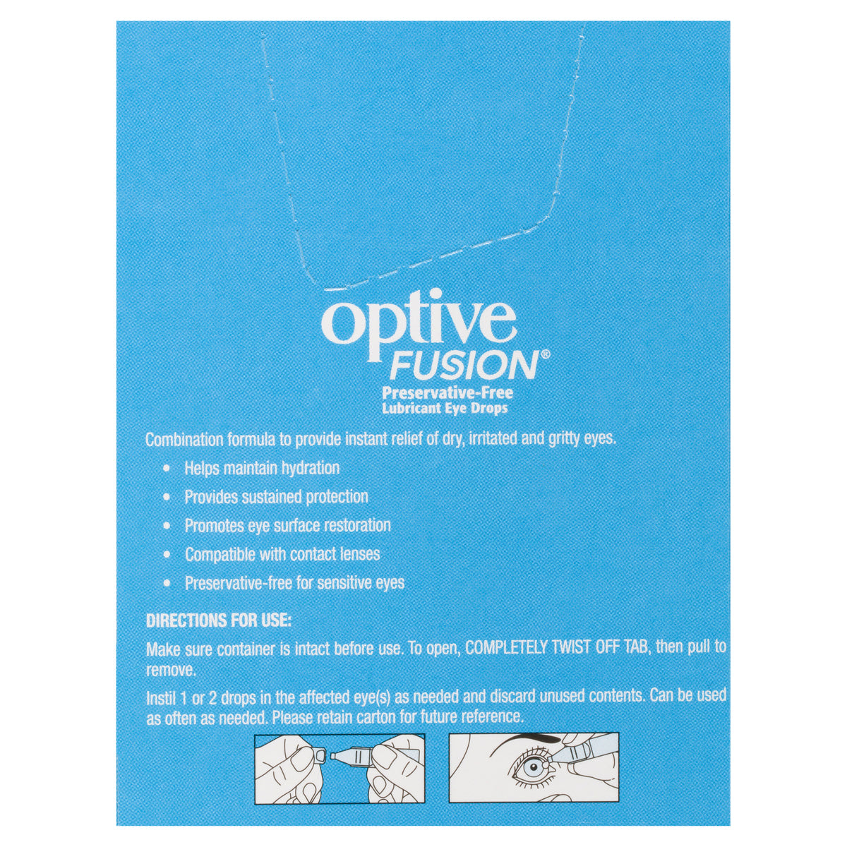 Optive Fusion Eye Drops 30 X 0.4mL