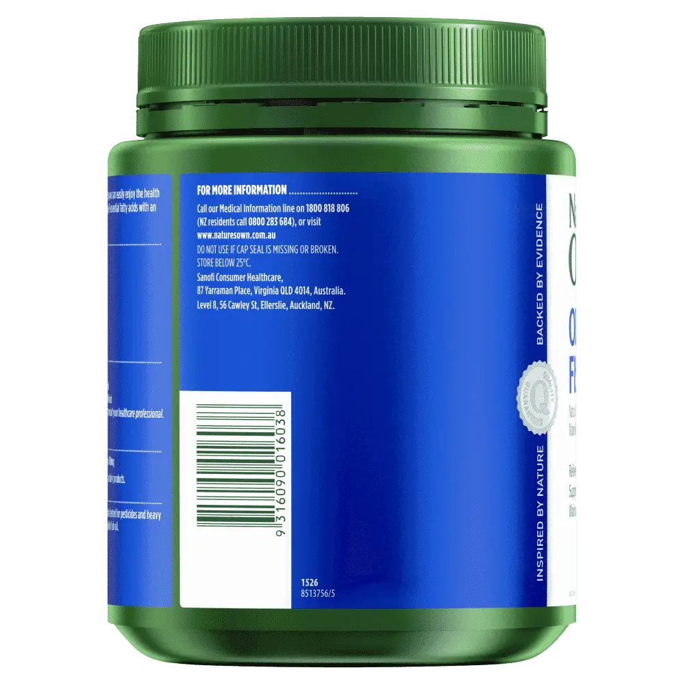 Nature's Own Odourless Fish Oil 1500mg 400 Capsules