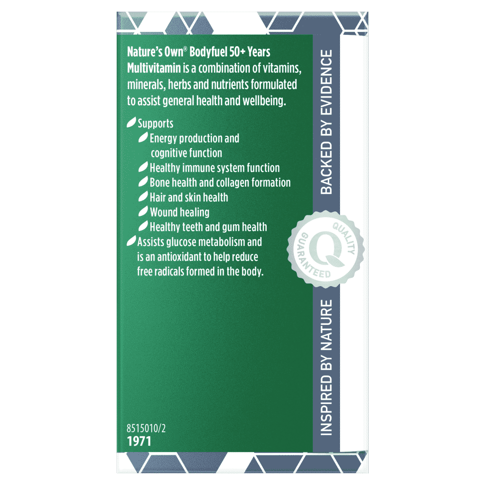Nature's Own Bodyfuel 50+ Multivitamin 60 Tablets