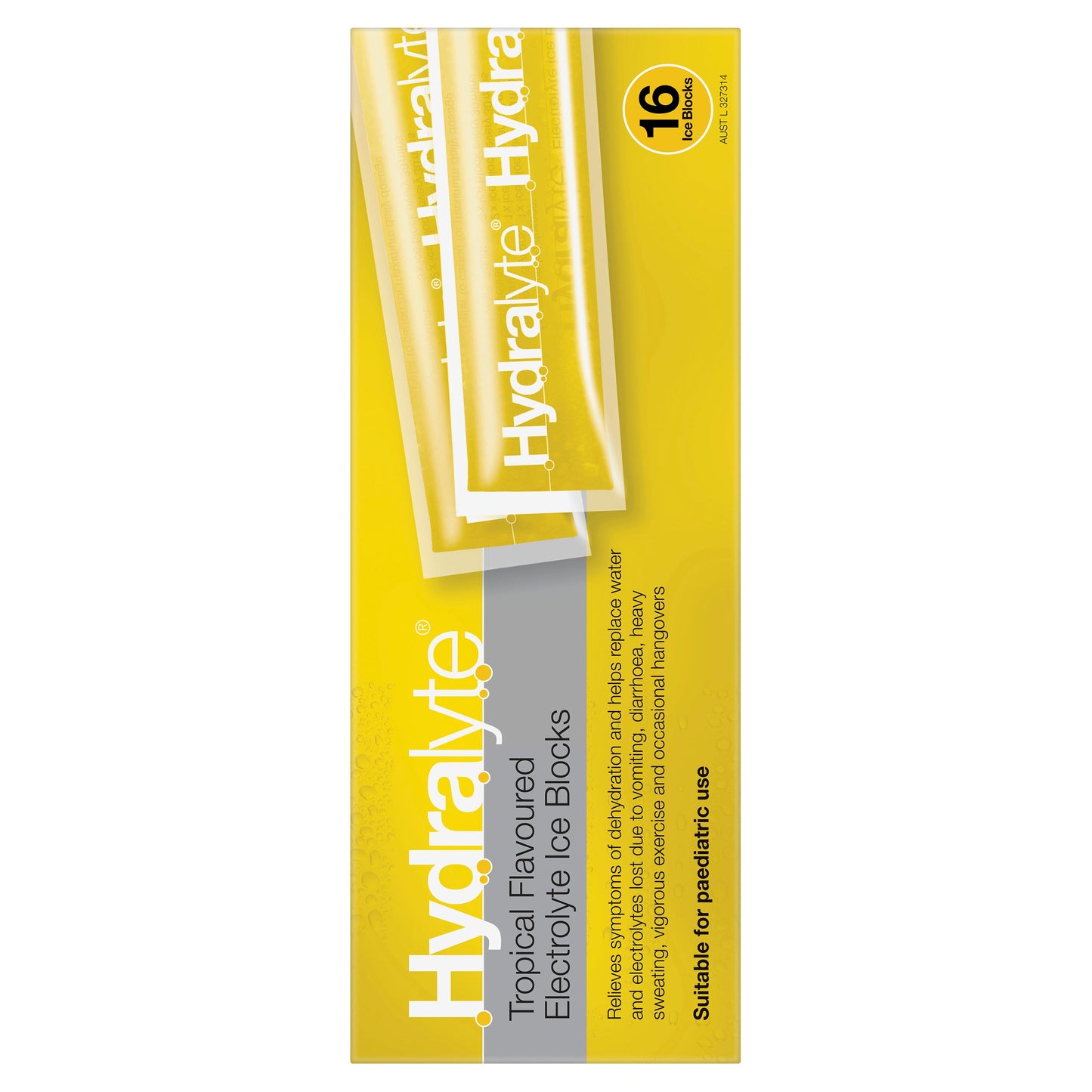 Hydralyte Electrolyte Ice Blocks Tropical 16