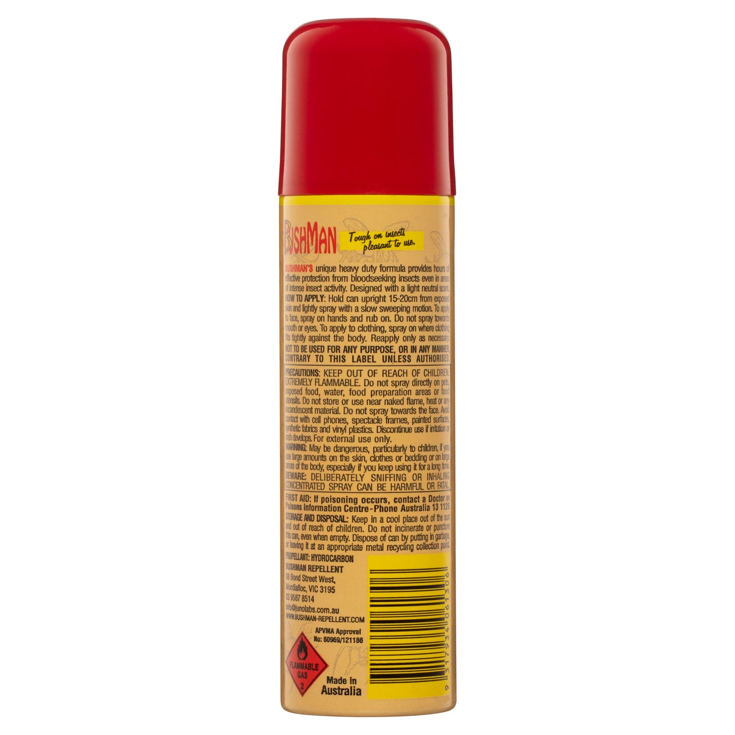 Bushman Heavy Duty Insect Repellent Aerosol 130g