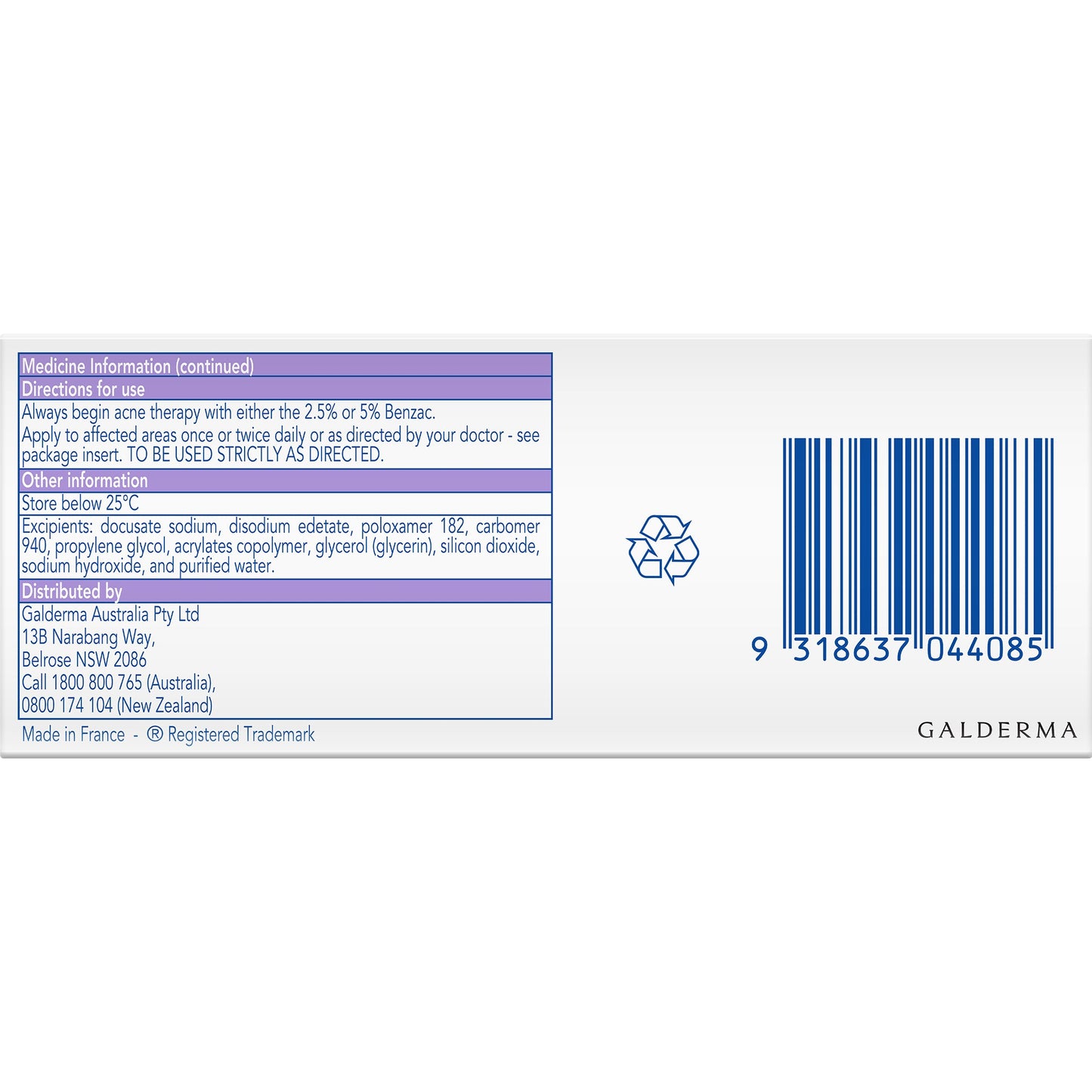 Benzac AC Gel 5% 60g
