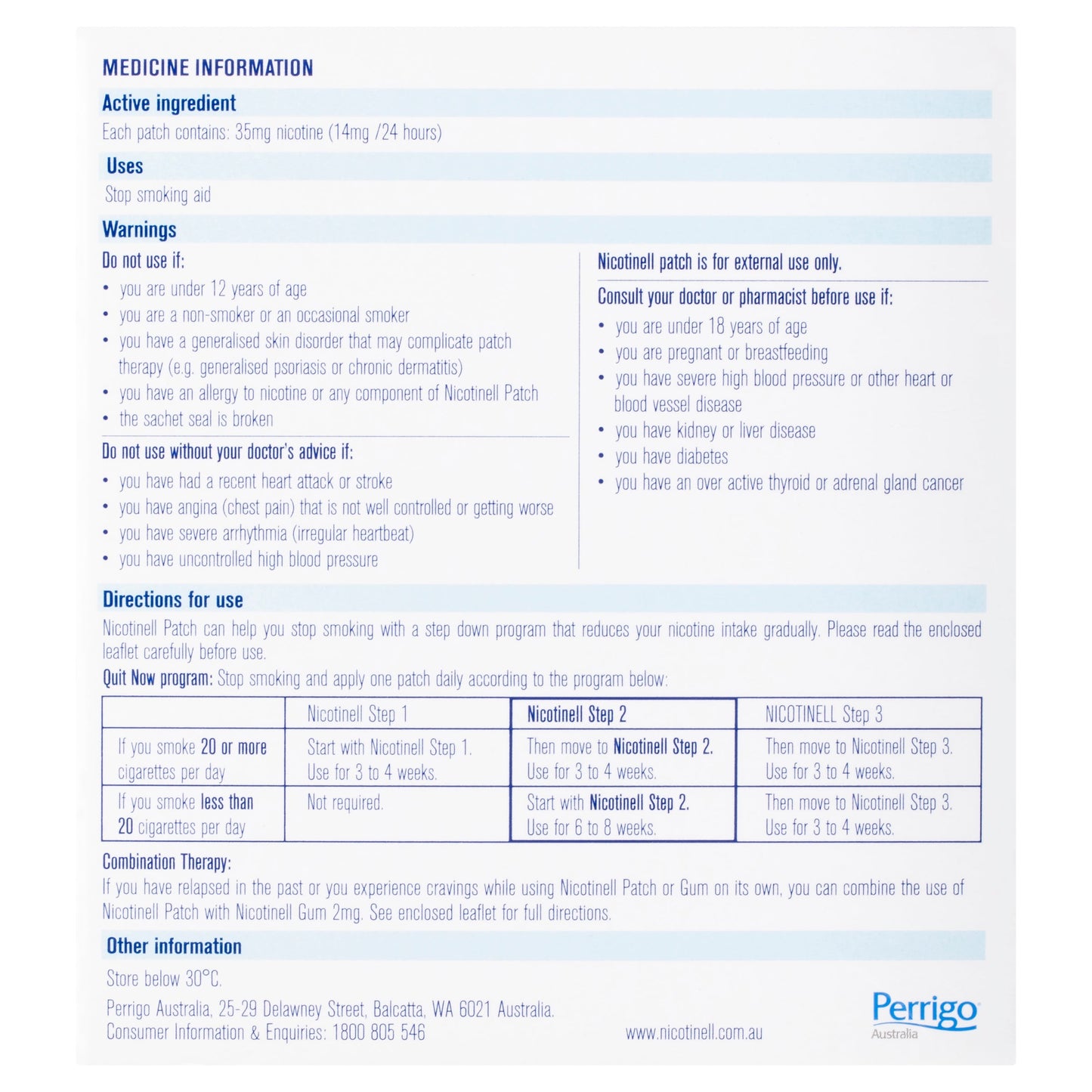 NICOTINELL STEP 2 PATCH 14MG 28PK