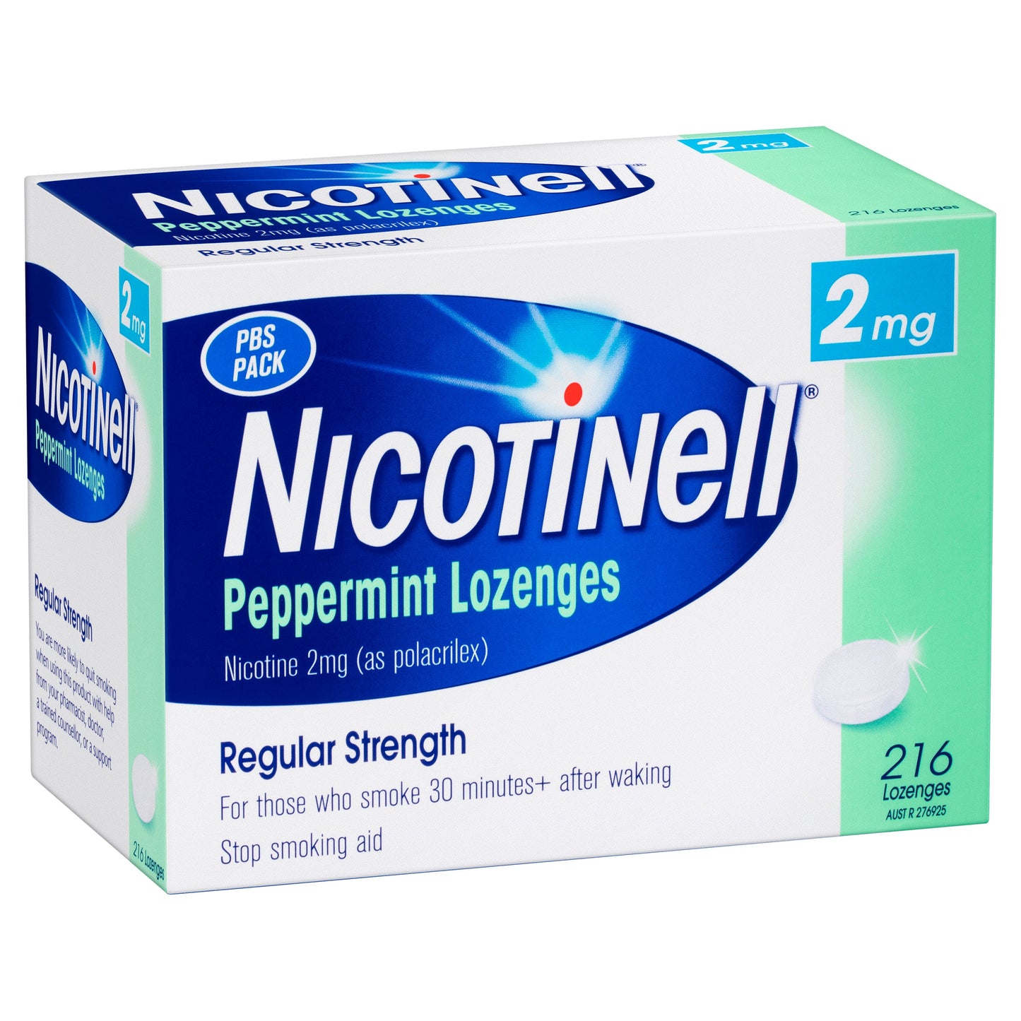 NICOTINELL PEPPERMINT 2MG 216 LOZENGES