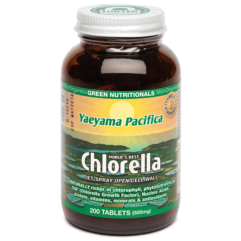 Green Nutritionals Yaeyama Pacifica Chlorella Tablets (500mg) 200