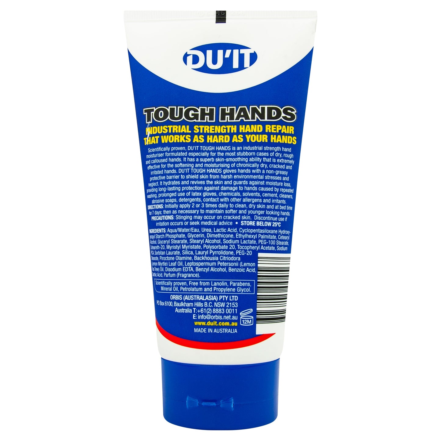 DUIT Tough Hands Intensive Skin Repair Hand Cream 150ml