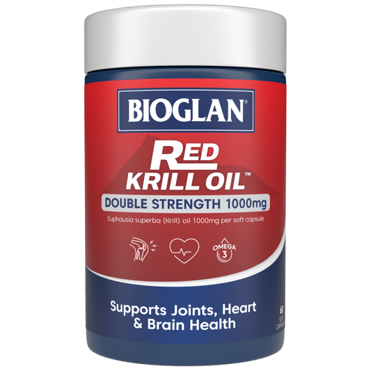Bioglan Red Krill Oil Double Strength 1000mg 60 Capsules