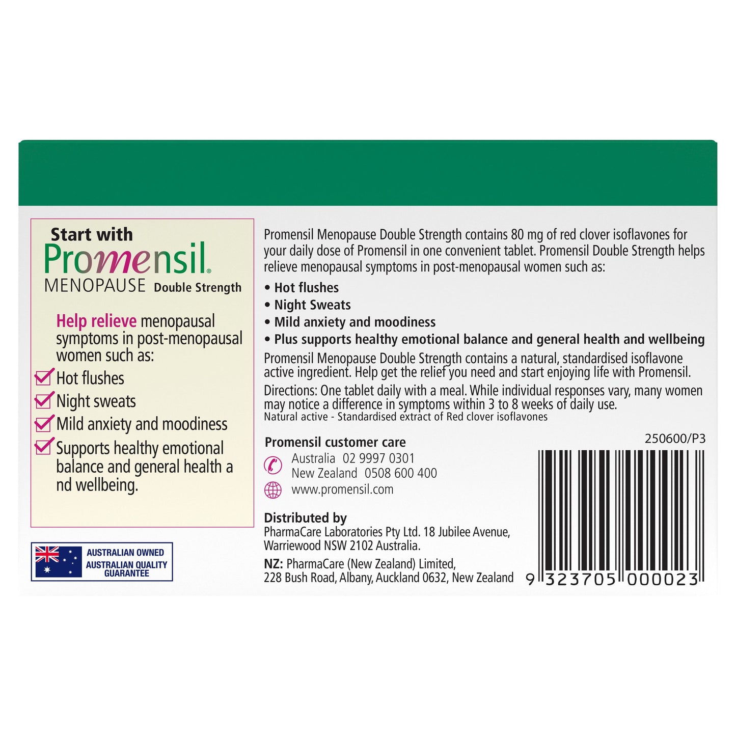 Promensil Menopause Double Strength 30 Tablets