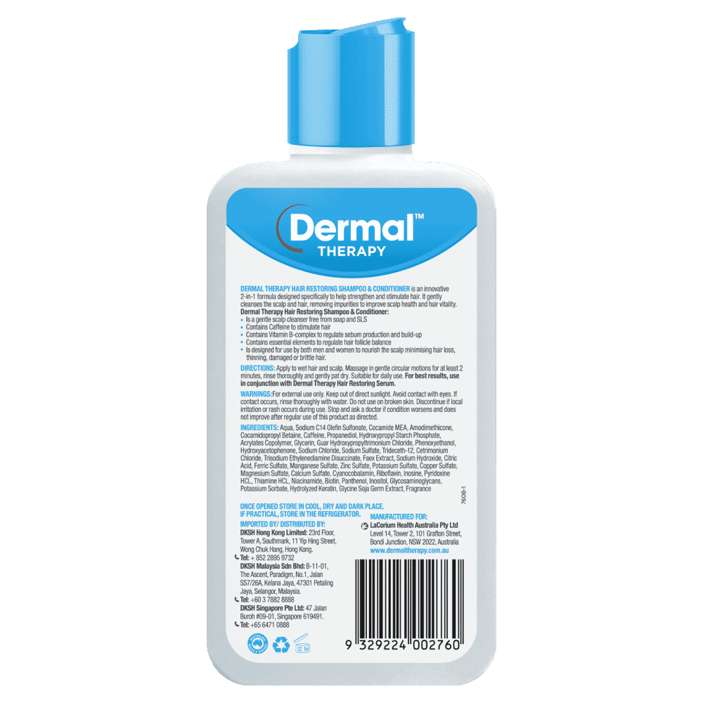 Dermal Therapy Hair Restoring Shampoo & Conditioner 210ml