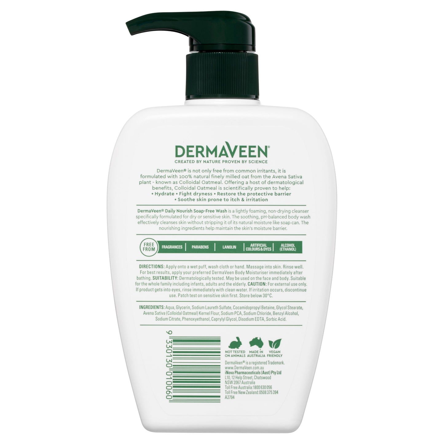 Dermaveen Soap Free Wash 500ml