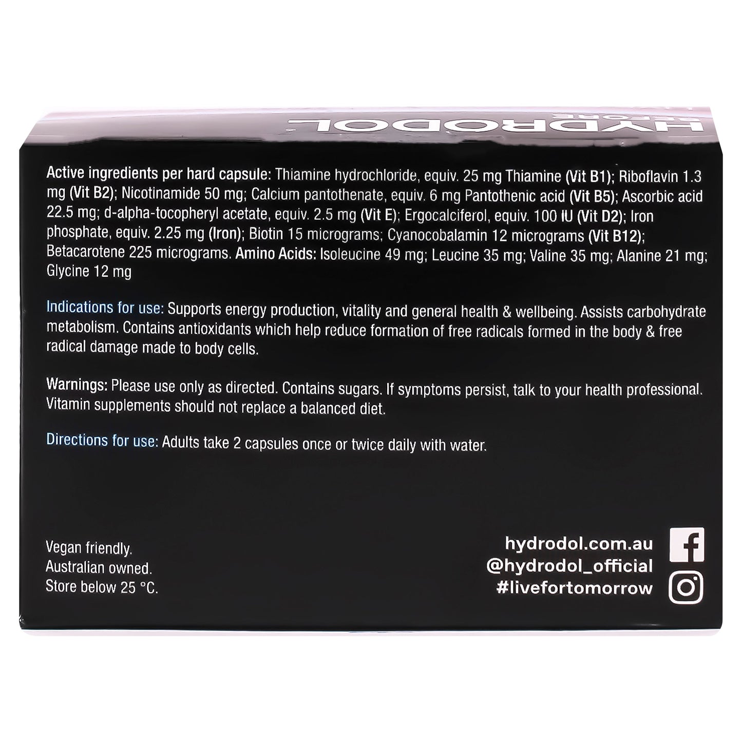 Hydrodol Before 10 Dose – 20 capsules