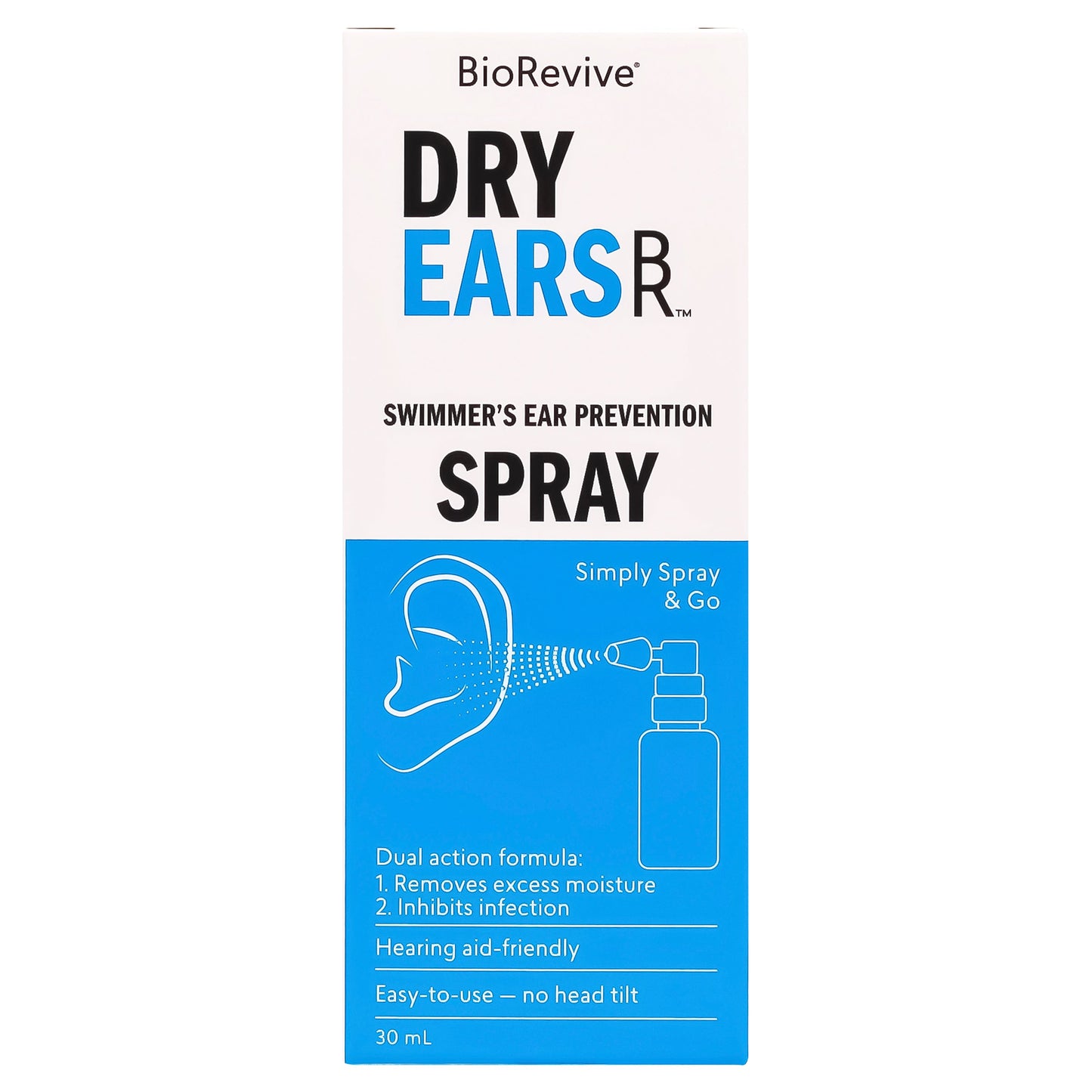 Biorevive Dryears Swimmer's Ear Prevention Spray 30ml