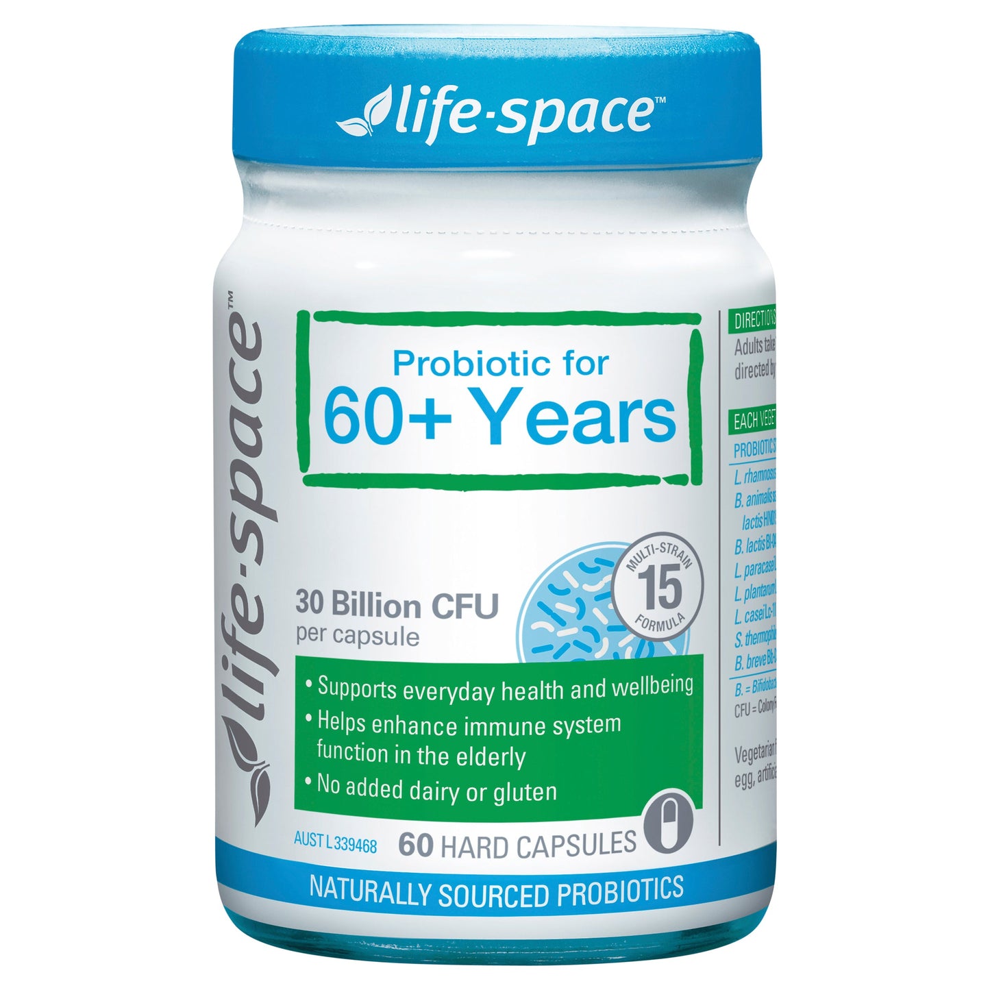 Life Space Probiotic For 60+ Years 60 Capsules