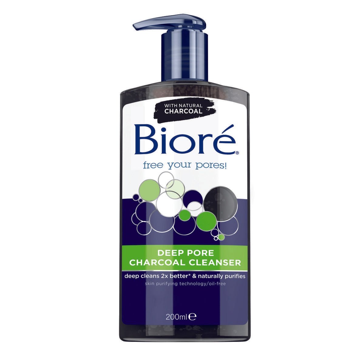 Biore Deep Pore Charcoal Cleanser 200ml