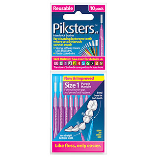 Piksters Inter Brush Size 1 Pack 10 (purple)