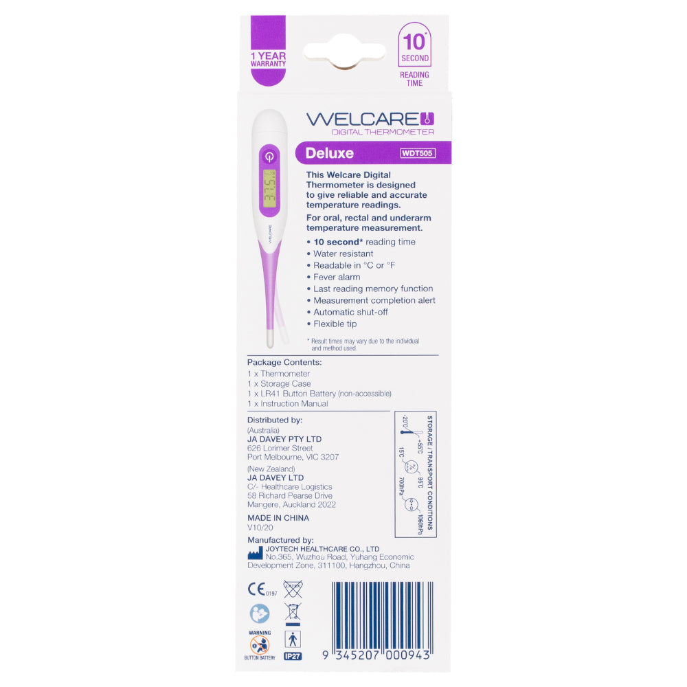 Welcare Digital Thermometer Deluxe