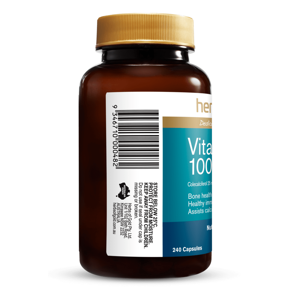 Herbs of Gold Vitamin D3 1000 240c