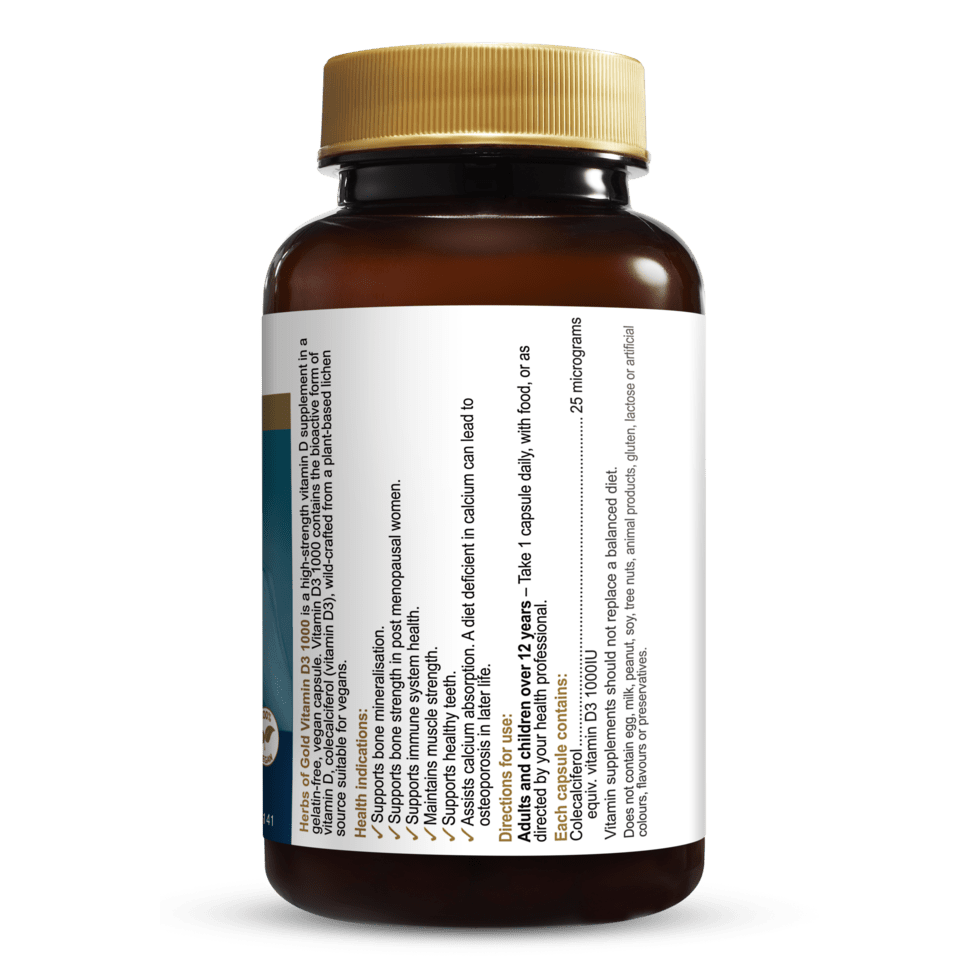 Herbs of Gold Vitamin D3 1000 240c