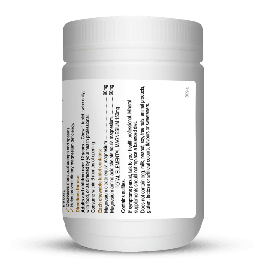 Herbs of Gold Magnesium Chewable Raspberry 60t