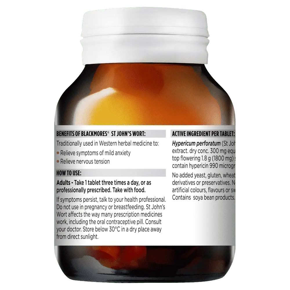 Blackmores St Johns Wort Mood Support 90 Tablets