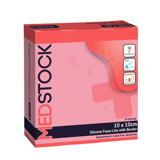 Medstock Silicone Lite WITH BORDER 10 cmx10 cm