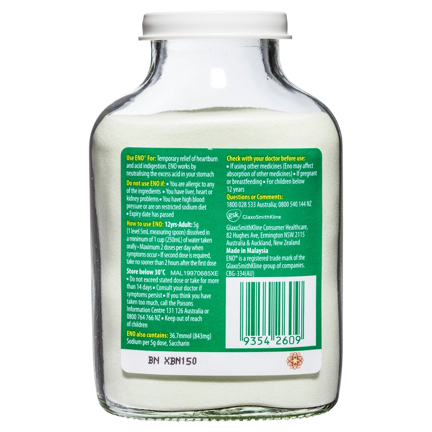 Eno Fruit Salt Lemon 200g