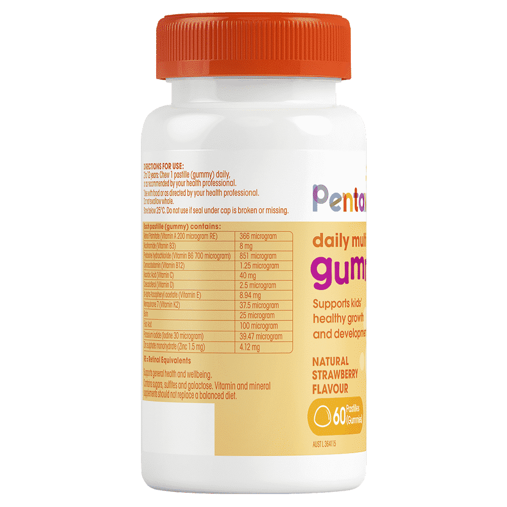 Pentavite Daily Multivitamin Kids Gummies 60 Gummies