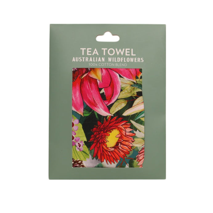 LA LA LAND Tea Towel Australian Wildflowers 44 X 64cm
