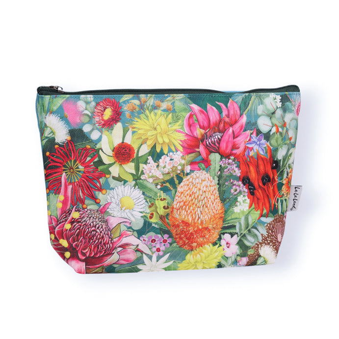 LA LA LAND Holiday Pouch Australian Wildflowers 20 x 28.5cm