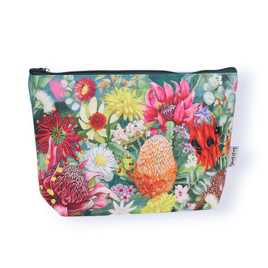 LA LA LAND Holiday Pouch Australian Wildflowers 20 x 28.5cm