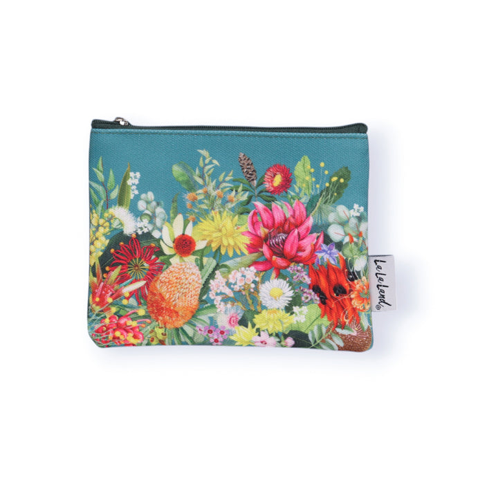 LA LA LAND Coin Purse Australian Wildflowers 18x14cm