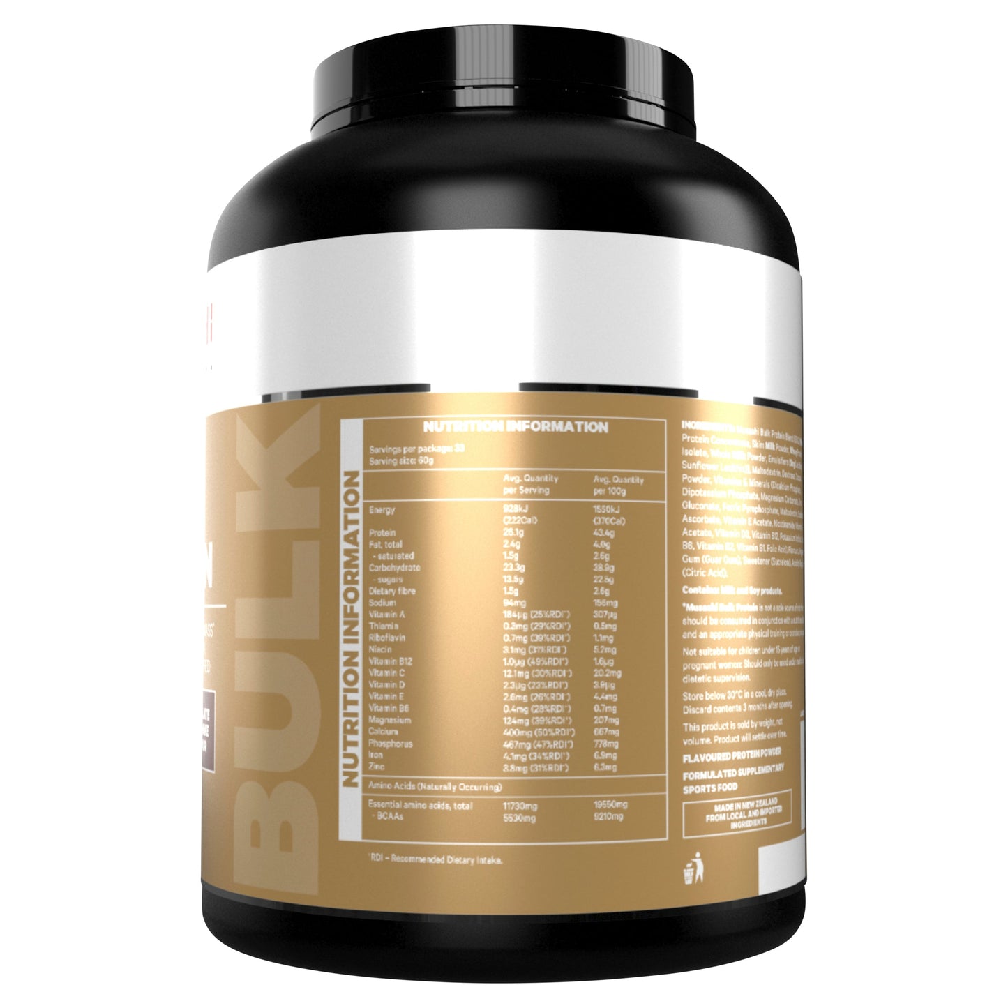 Musashi Bulk Protein Chocolate Milkshake Flavour 2kg