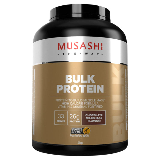 Musashi Bulk Protein Chocolate Milkshake Flavour 2kg