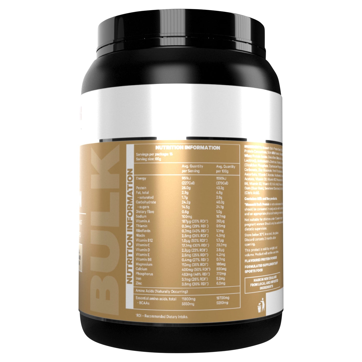 MUSASHI BULK PROTEIN VAN 900G