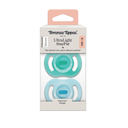 Tt Ultralight Stayput Soother 0-6m 2pk